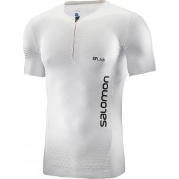 Salomon Exo HZ Trail Running Short Sleeve Tee - — Mens Clothing Size: Extra Large, Age Group: Adults, Apparel Fit: Regular, Gender: Male, Color: White —