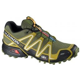 Salomon Speedcross 3 CS Running Shoe - Men's-8.5 — Mens Shoe Size: 8.5 US, Mens Shoe Width: Medium, Color: Wintergreen/Black/Darksgreenwintergreen/Black/Darksgreen — 550121