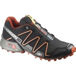 Salomon Speedcross 3 Trail Running Shoe - Men's Mens Shoe Size: 10.5 US, Shoe Width: Medium, Color: Black/Orange/Clem, Gender: Male, Weight: 11 oz — slm010-Black/Orange/Clem-10.5