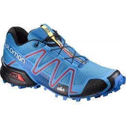 Salomon Speedcross 3 Trail Running - — Shoe Size: 10.5 Shoe Width: Medium, Color: Blue/Blue/Radiant, Gender: Male, Weight: 10.9 oz — 37908033