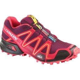 Salomon Speedcross 3 W Shoe, Bordeaux-Dymc-Papay, 6 35225922 — Womens Shoe Size: 6 US, Gender: Female, Type: Shoes — 35225922