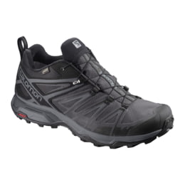 Salomon X Ultra 3 GTX Hiking Shoe - Men's, Black/Magnet — Mens Size: 8.5 US, Male, Age Group: Adults, Mens Shoe Medium, Heel Height: 19 mm — L39867200-8.5