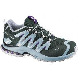 Salomon Pro 3D Ultra 2 W Shoe, Blue-Grey-Purple, — Womens Shoe Size: 6 US —