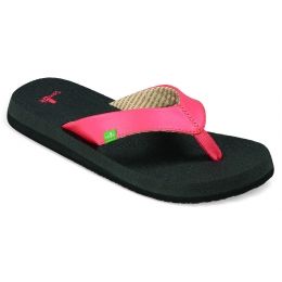 pink sanuk flip flops