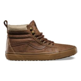 Vans Sk8-Hi Mte Shoes, Leather/Brown 