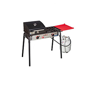 Camp Chef Expedition 2 Stove with Bonus Cast Iron Griddle