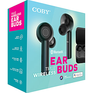 True wireless earbuds outlet coby