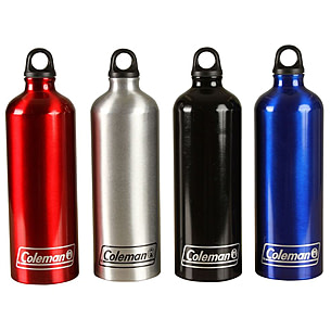 Coleman 32 oz Aluminum Water Bottle W/ Looped Topper — CampSaver
