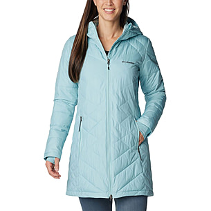 Columbia women's heavenly long online hooded jacket black cherry