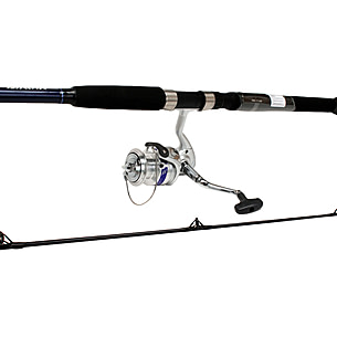 DAIWA 7' D-Wave Black and White Spinning Combo
