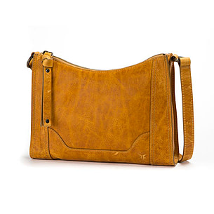 Frye melissa zip hot sale crossbody cognac