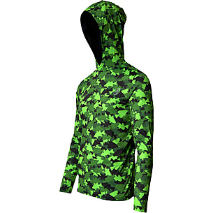 Googan Squad Green Fish Camo Hooded Long-Sleeve Shirt - Men's , Up to 20%  Off — CampSaver