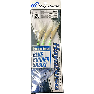 Hayabusa Blue Runner Sabiki, 3 Hooks, Main 60Lb And Branch 40Lb