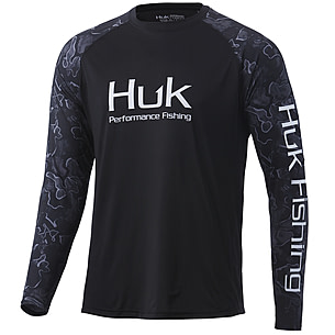 HUK Performance Fishing Current Double Header Long Sleeve - Mens — CampSaver