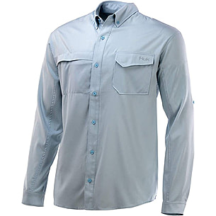 HUK Performance Fishing Tide Point Woven Solid Long Sleeve Shirt - Men's —  CampSaver