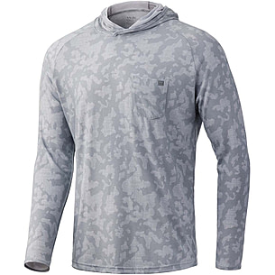 Huk Men's Reflection Pursuit Long Sleeve Fishing Shirt - Overcast