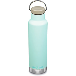 Klean Kanteen 20oz Water Bottle Insulated Classic Loop Cap Brushed Stainless