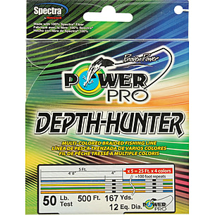 PowerPro Depth Hunter Braided Fishing Line 1500yds 50lb