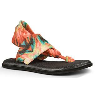 Sanuk, Shoes, Sanuk Flip Flops Sandals 9 Womens Coral Orange Yoga Mat