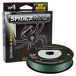 spiderwire stealth braid moss green 50lb 500yds braided fishing line