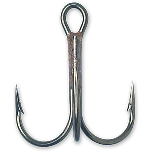 VMC Treble Hook with Cut Point, Forged, Round Bend, Standard Wire