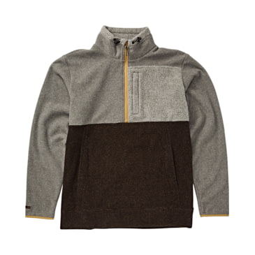 grey half zip pullover