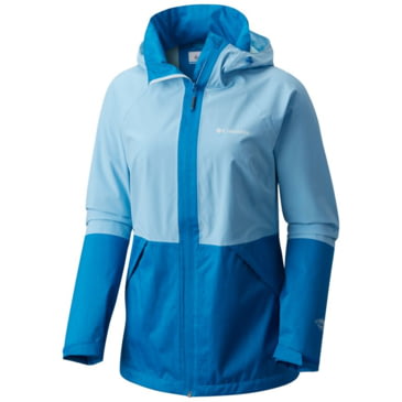 blue columbia rain jacket
