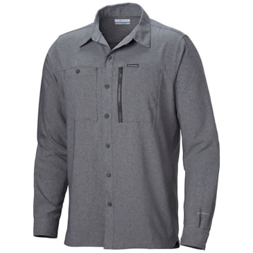 Columbia Mens Pilsner Peak IV Long Sleeve Shirt UV Protection Moisture Wicking Fabric 