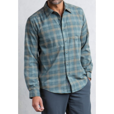 ExOfficio Mens Okanagan Macro Check Long Sleeve Shirt 