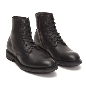 frye bowery lace up black