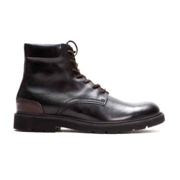 black leather casual boots mens