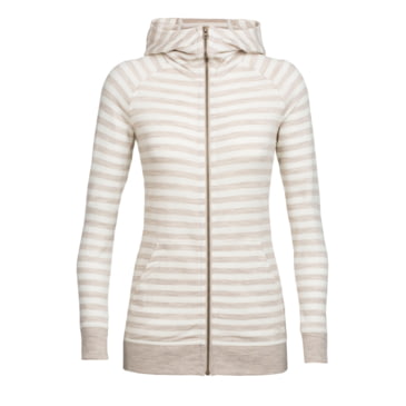women's crush long sleeve zip hood
