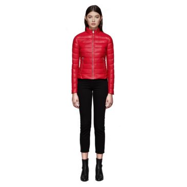 red lightweight jacket womens