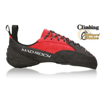 Mad Rock Mens Conflict 2.0 Climbing Shoe Red/Black 9 D US 