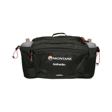 Black Sports Outdoors Breathable Montane Unisex Featherlite 6 Waist Pack 