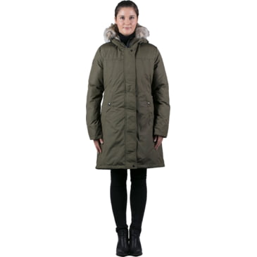 Osc Cross Liberty Hooded Knee Length Parka W Coyote Fur Trim Women S Campsaver
