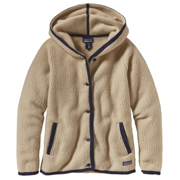 fleece cardigan with hood