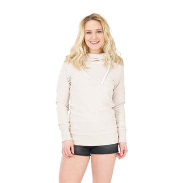 hello cowl neck hoodie