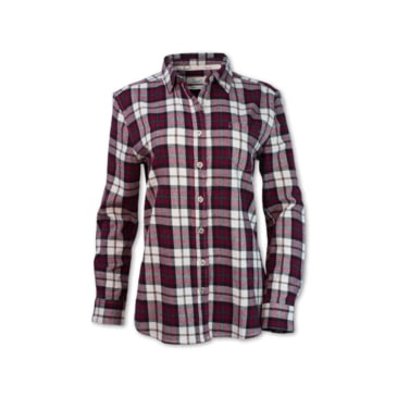 Purnell Maroon Flannel Shirt - Womens 