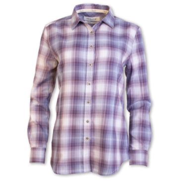 purple checked shirt womens