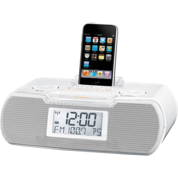 Sangean AM/FM-RDS Atomic Clock Radio with iPod Dock — CampSaver