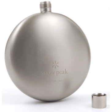 Snow Peak Titanium Round Flask Curved One Color T 015 Outdoor Camping Hiking New 