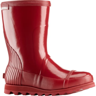 sorel red rain boots