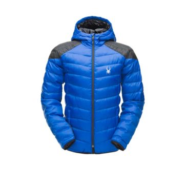 spyder men's geared hoody synthetic down jacket