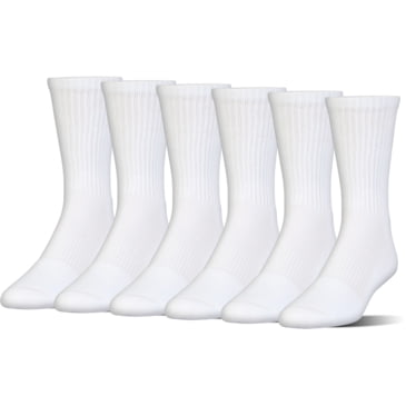 Under Armour Youth Charged Cotton 2.0 No Show Socks 6 Pack NEW - Youth Large 