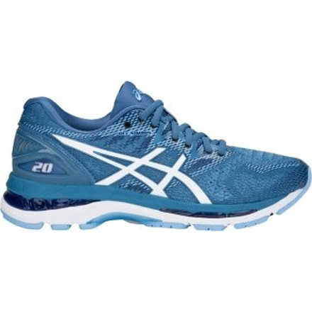 Asics GEL-Nimbus 20 T850N-1401 Women Running Shoes Porcelain Blue//White