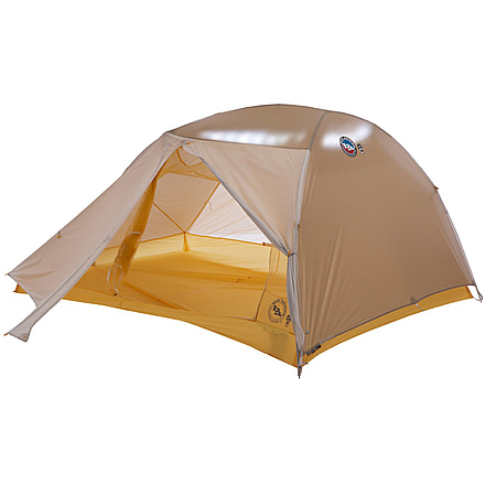 Big Agnes Tiger Wall UL3 mtnGLO Solution Dye Tent, Greige/Gray/Yellow, TTWUL3MG21