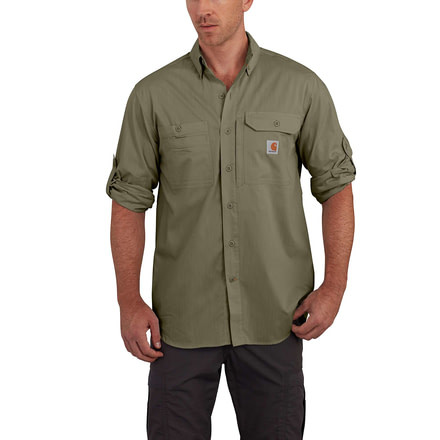 NEW CARHARTT Force Ridgefield Long Sleeve Shirt SPICE 102418-803 Large