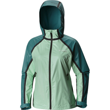 Columbia OutDry Ex Gold Tech Shell Jacket - Women's-Sea Ice/Teal-Small