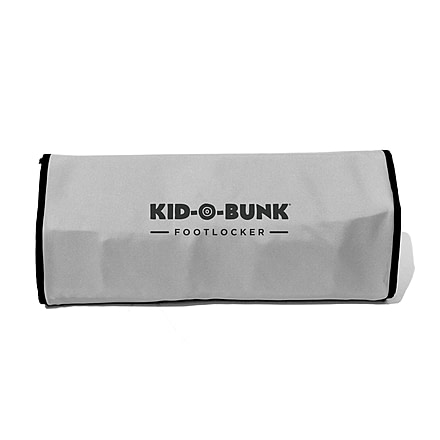 Disc-O-Bed Kid-O-Bunk Angled Footlocker, 600D Polyester, Grey, Childs, 50052